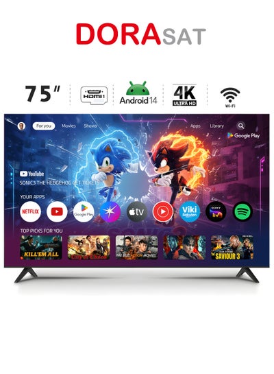 Smart Screen - Android 14 - 75 inch - 4k UHD - LED - Free Wall Mount ...