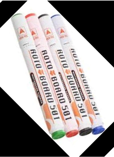 Buy Whiteboard marker pen set of 4 colors Blue - black - red - green in Egypt