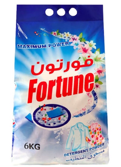 Buy Fortune Detergent Powder 6kg with Fresh scent for Automatic Laundry in UAE