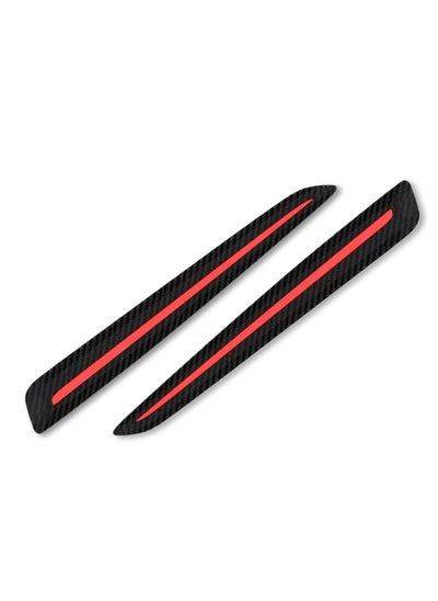 اشتري Anti-Collision Patch, 2 Pack Car Bumper Guard Strip, Anti-Scratch Bumpe Protector Trim, Protector Car Door Edge Guards, for Cars SUV Pickup Truck, Universal, Black Red في السعودية