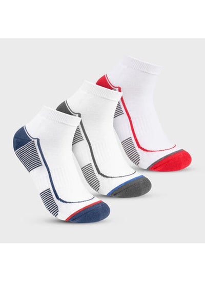 اشتري STITCH Men's Pack of 3 Half Terry Ankle Casual Socks في مصر