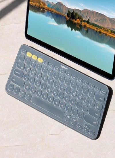 اشتري K380 Keyboard Film Desktop Universal Wireless Bluetooth Dustproof and Waterproof Silicone Protective في الامارات