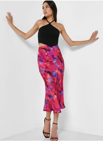 Buy Tie-Dye Printed Skirt in Saudi Arabia