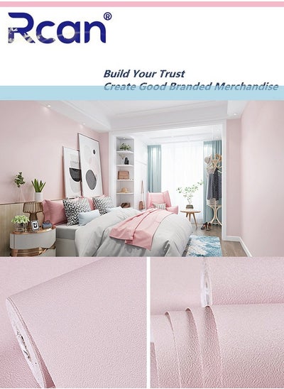 Buy Solid Color Self-Adhesive Wallpaper Film Sticker Peel and Stick Waterproof Wall Sticker Removable Shelf Liner Contact Paper Wall Decoration Vinyl Roll for Wall Kitchen Furniture 23.6*393.7 In in Saudi Arabia