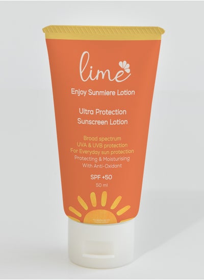 Buy Lime Sunscreen Lotion SPF50 50 ml in Egypt