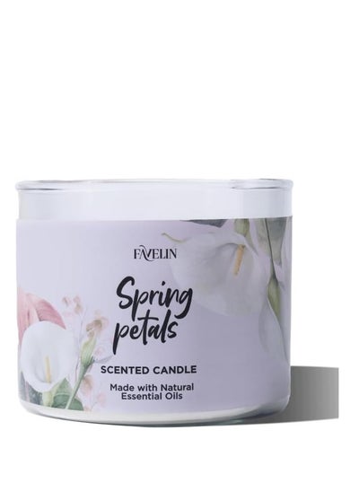 Buy Favelin Spring Petals Scented Candle | 300GM | Fresh Blossoms & Citrus in Egypt