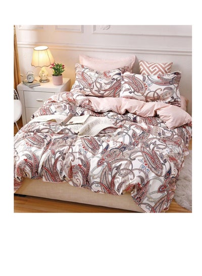 اشتري Pattern of Geometric Elements Home Bedding 6pcs Duvet covers set Digital Print Polyester Flat Bed with Pillowcase 100% Polyester في الامارات