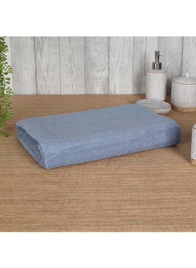 Buy Organic Cotton Bath Sheet Blue 90x150 cm in UAE