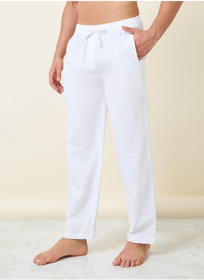 Buy Cotton Straight Pyjama with Side Pocket in Saudi Arabia