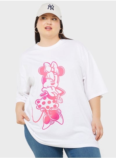 اشتري Minnie Oversize Front & Back Print T-Shirt في الامارات