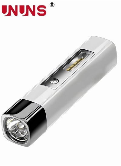 Buy Multifunctional Portable LED Flashlight Super Bright High Light Zoomable Waterproof USB Torch with 4 Light Modes in Saudi Arabia