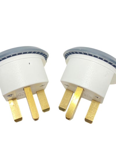 Buy 2 x 16 amp dual to triple wall converter plugs for American and Saudi systems in Egypt