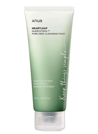 Buy Anua heartleaf quercetinol pore deep cleansing foam 150 ml in Saudi Arabia