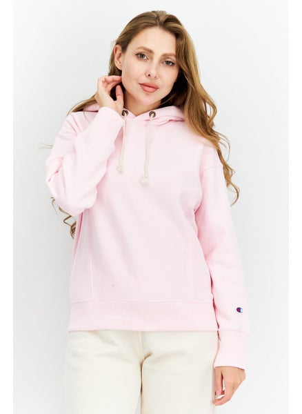 Buy Women Sportswear Fit Long Sleeves Outdoor Hoodie, Pink in UAE