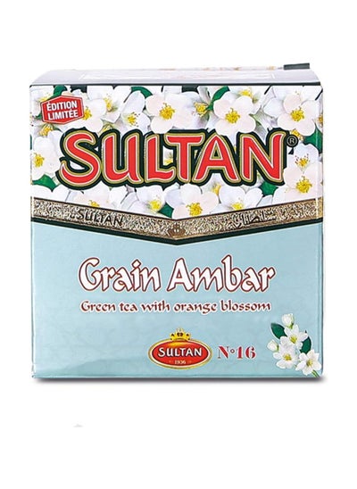 Buy Moroccan Grain Ambar Green Tea with Orange Blossom 150g in UAE