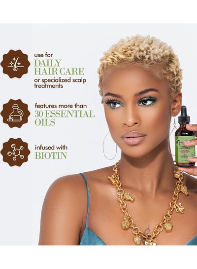 Buy Hair and scalp strengthening oil with peppermint and rosemary in Egypt