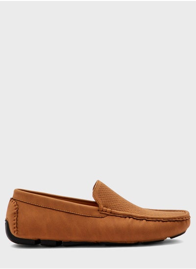 Buy Textured Casual Loafers in Saudi Arabia