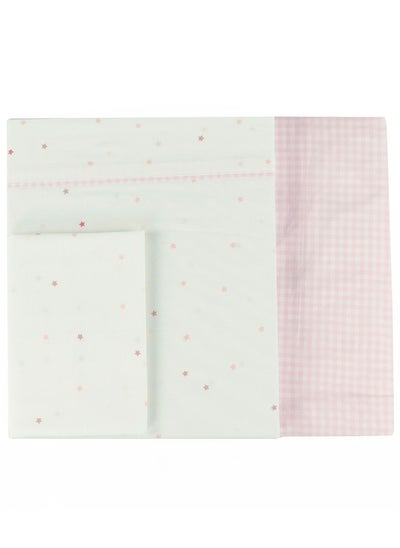 Buy Bumble & Bird - Lullaby Starlight Baby Bedding Set For Bassinet - 3pcs - Pink in UAE