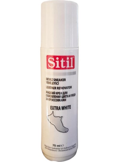 Buy Leather Shoes Renovator Spray - Extra White 75ml in Egypt