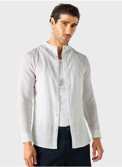 اشتري Textured Button Down Shirt في الامارات