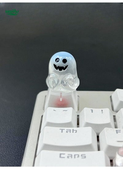 Buy 1pc Abs Resin Ghost Themed Backlit Keycap For Cross-shaped Axis Mechanical Keyboard Esc Key in UAE