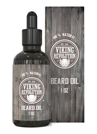 Buy Viking Revolution Beard Oil Conditioner - All Natural Unscented Argan and Jojoba Oils in Saudi Arabia