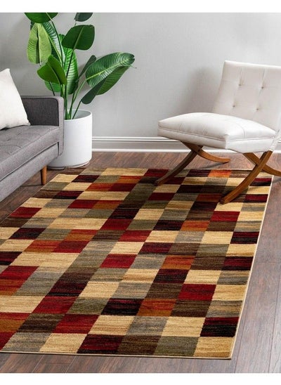 اشتري Barista Collection Area Rug Gava (3' 1" X 5' 3" Rectangle Multi Brown) في الامارات