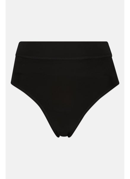 Buy Women Brand Logo Bikini Bottom, Black in UAE