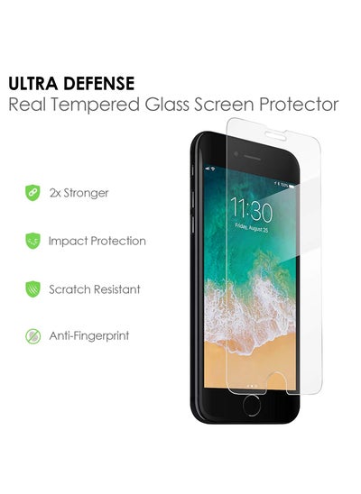 Buy Screen Protector iPhone 7/8/SE 2 Tempered Glass Screen Protector for iPhone SE 2/8/7 Clear in Saudi Arabia