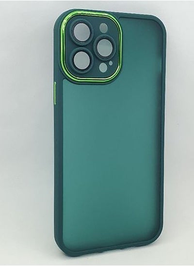 Buy IPhone 12 Pro Max Case Full Protection Cover With Glass Lens Protection - Green in Egypt