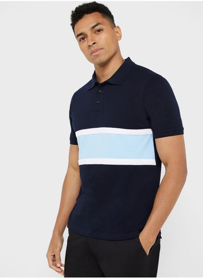 Buy Colour Block Polo Shirt in UAE