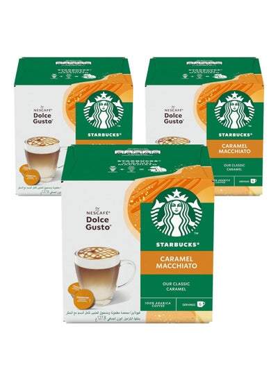 Buy Caramel Macchiato Coffee Pods 127.8grams pack of 3 in UAE