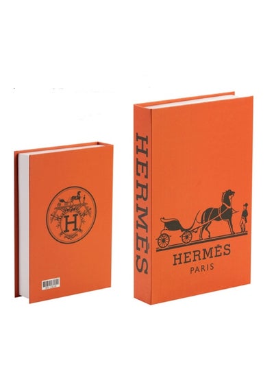 Buy Hermes Fake Book Decorative Display Faux Display Book for Home & Office Classic False Book Decorative in UAE