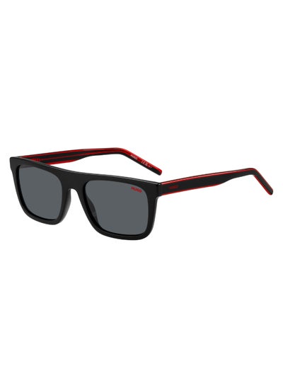 اشتري Unisex Uv Protection Rectangular Shape Acetate Sunglasses Hg 1297/S Grey 40 - Lens Size: 39.9 Mm - Black Red في السعودية