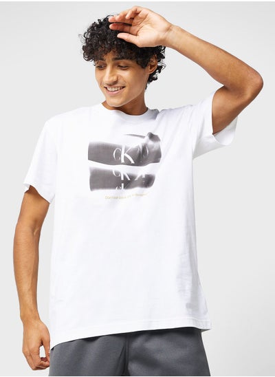 اشتري Slogan Crew Neck T-Shirt في الامارات