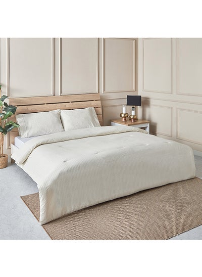 اشتري Whimsy 3-Piece Cotton Seersucker King Comforter Set 235 x 220 cm في الامارات