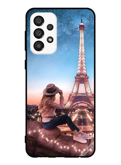 اشتري Protective Case Cover For Samsung Galaxy A33 5G  Hat Girl & Eiffel Tower في الامارات