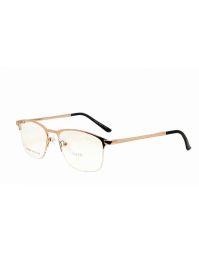 Buy Classic Titanium Frame Ultra-Light Advanced Optical Glasses Unisex Photochromic Eyewear Half Rim Copper Color in Saudi Arabia