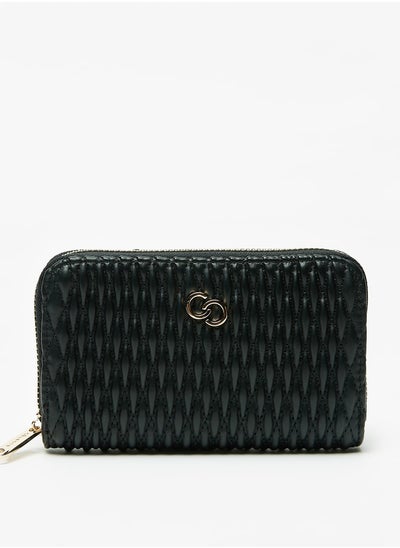 Buy Quilted Zip Around Wallet in Saudi Arabia