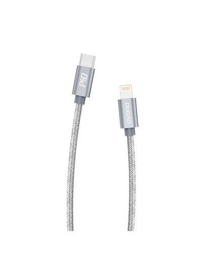 اشتري INET iPhone Charger Cable USB C to Lightning  Cable Fast Charging Power Delivery PD 45W Compatible for iPhone 14/14 Pro/14 Plus/14 Pro Max, iPad Pro, iPhone 8-13 All Series (1M) Gray - L5Pro في الامارات