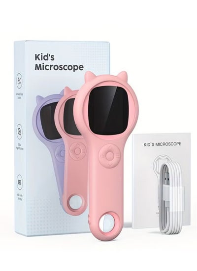 Buy Mini Kids Optical Microscope With Photo And Video Function 500x Observe The Microscopic World Science Children Educational Toys in UAE