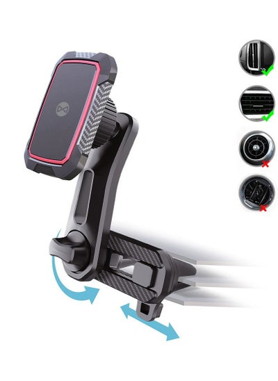 Buy Forever car holder for air vent MH-250 Multipoint magnetic black in UAE