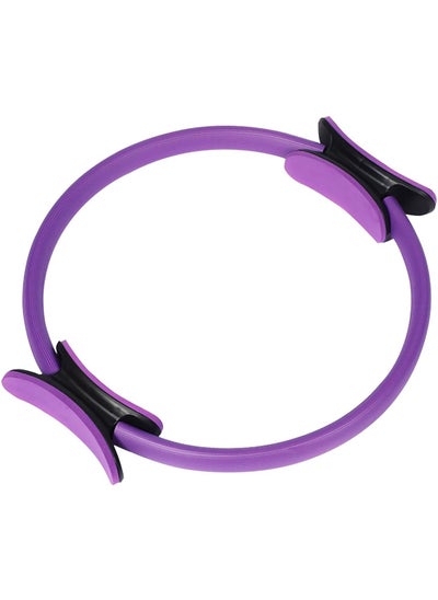 Buy Yoga Pilates Ring Fitness Circle Full Body Workout Foam Padded Handles Ø 40CM, Purple in Egypt