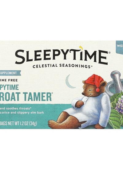 Buy Wellness Tea Sleepytime Throat Tamer Caffeine Free 20 Tea Bags 1.2 oz (34 g) in UAE