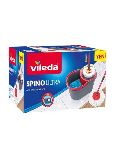 Buy Spino Ultra Durable and Sturdy Spin Mop Set Multicolour 30.4 x 28.4 x 49.4 cm VF53 in Saudi Arabia