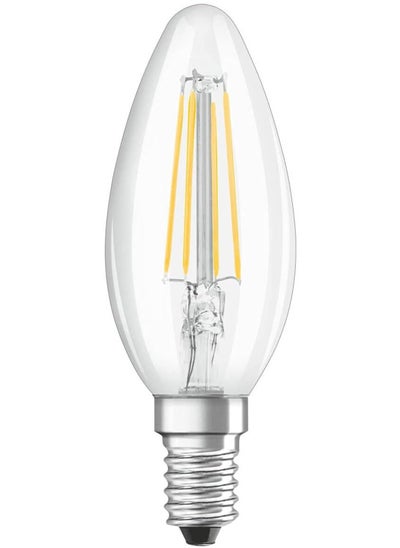 اشتري مصباح شموع Osram Dimmable E14 LED شفاف Retrofit Classic B 4W أبيض دافئ 2700K في الامارات