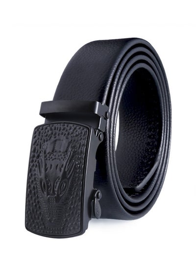 اشتري 125CM Creative Casual Versatile Wear Resistant Leather Automatic Buckle Belt في الامارات