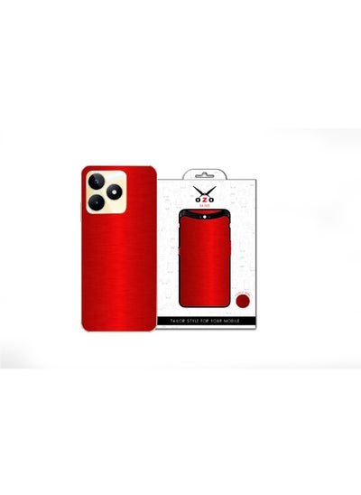 Buy OZO Luxury Skin Metalic Red Carbon (SC124RASA) For Infinix hot 30 in Egypt