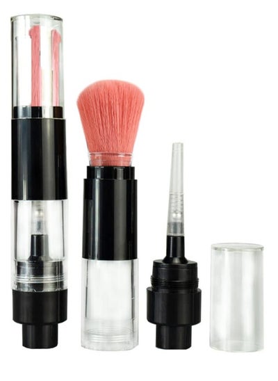 Buy Spray Applicator Brush, Foudation Blush Brush Cosmetic Tool, Makeup Brush with Refillable Loose Powder Bottle Jars, Suitable for Blush, Highlight, Contour (Pink Blush Brush) in Saudi Arabia