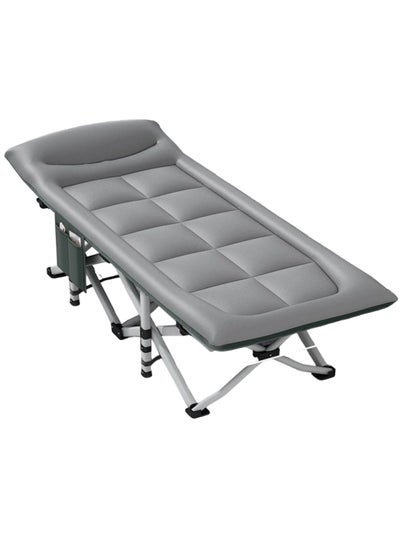 اشتري Folding Camping Cots Your Comfortable Solution Dark Gray في الامارات